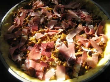 Pfifferling - Quiche mit Schwarzwälder Schinken - Rezept - Bild Nr. 6