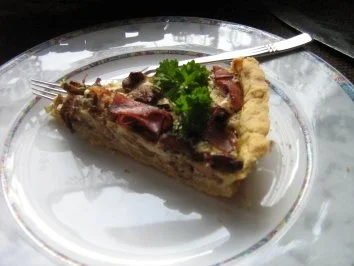 Pfifferling - Quiche mit Schwarzwälder Schinken - Rezept