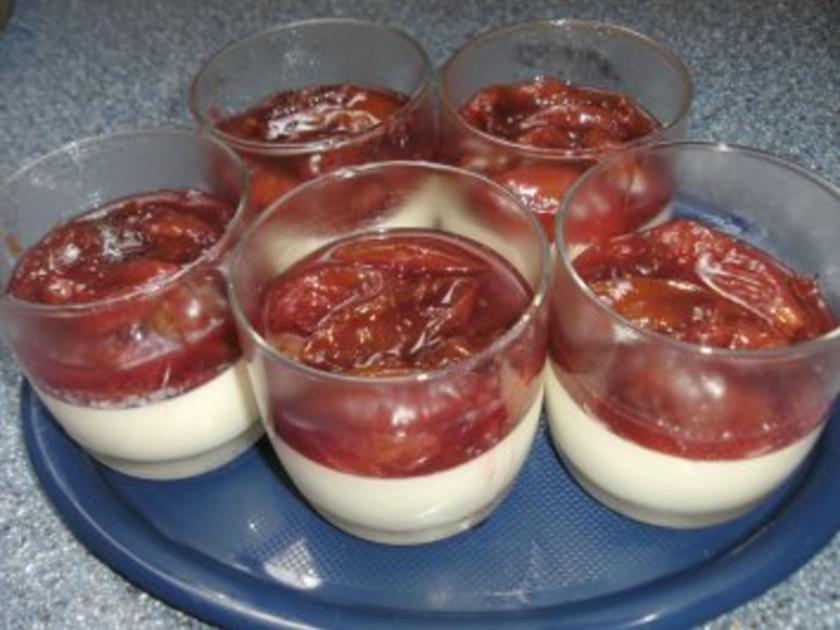 Panna Cotta mit Zwetschgenmus - einfach - von Backfee1961