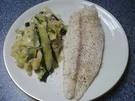Rezept: Fisch mit Zucchini-Nudeln Fisch mit Zucchini-Nudeln - Rezept