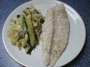 Fisch mit Zucchini-Nudeln - Rezept