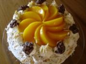 Pfirsich-Schokocrossi-Torte - Rezept