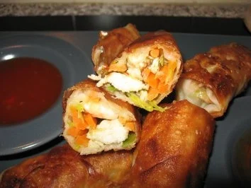 Frühlings-Glücksröllchen  春卷 - Rezept - Bild Nr. 3