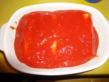 Cannelloni gefüllt mit Ricotta + Rucola - Rezept - Bild Nr. 5