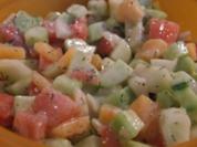 Melonen-Gurken-Salat - Rezept