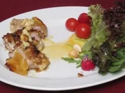 Allgäu-orientalisches Bierbrutzelfleisch mit dort gewachsenen Salaten - Rezept