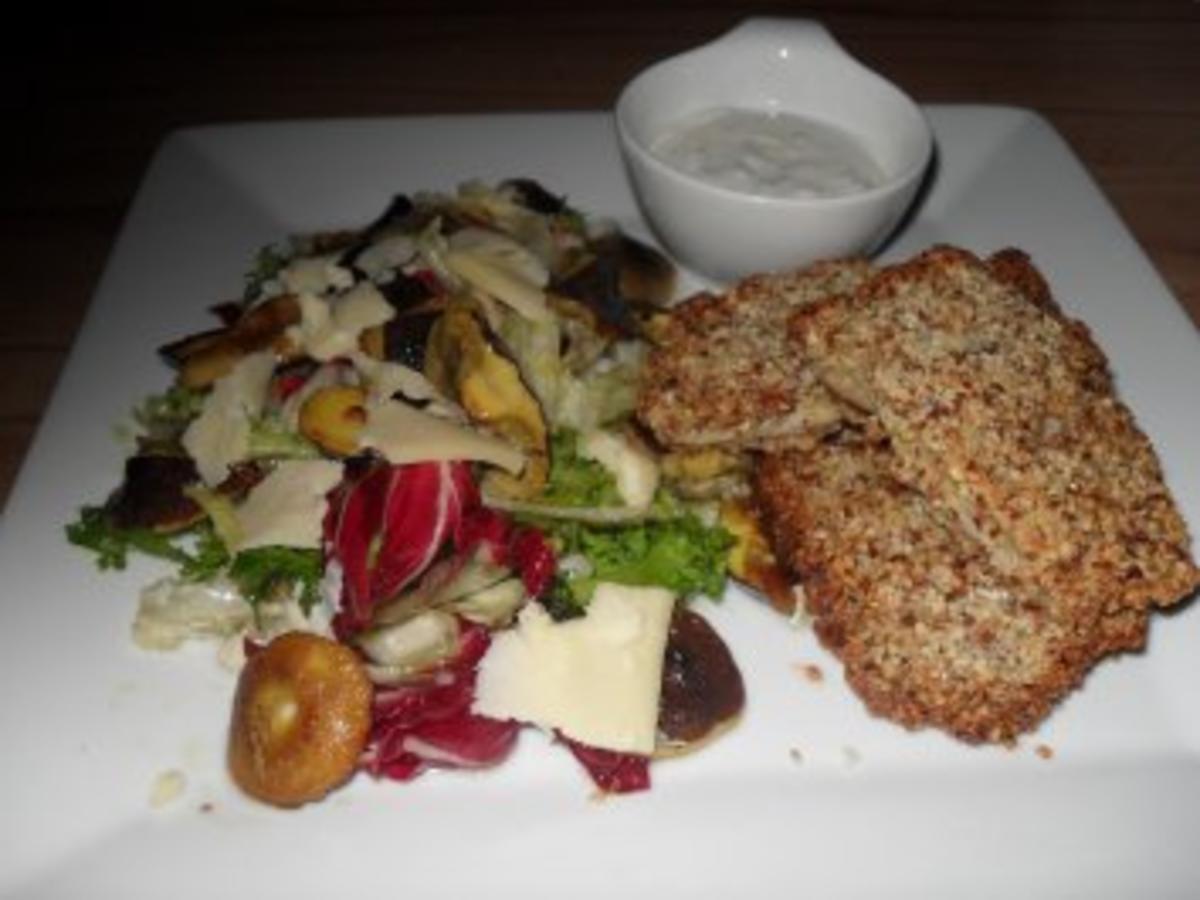 Waldpilzsalat mit Parasol im Mandelmantel - schnell &amp; einfach - 244 ...