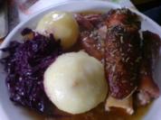 Zwiebelhaxe oder Zwiebelkammbraten - Rezept