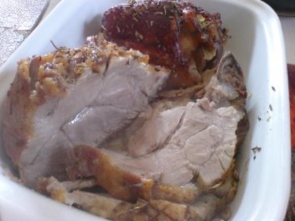 Zwiebelhaxe oder Zwiebelkammbraten
