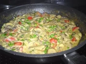 Champignon Geschnetzeltes mit Paprika - Rezept