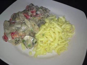 Champignon Geschnetzeltes mit Paprika - Rezept - Bild Nr. 2