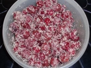 Nuss-Schoko-Kuchen mit Schattenmorellen und Cranberries - Rezept - Bild Nr. 3