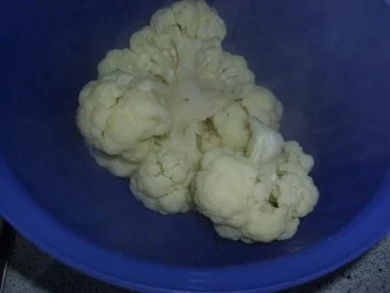 Überbackener Blumenkohl, Kochschinkenröllchen - Rezept - Bild Nr. 5