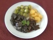 Lebergeschnetzeltes mit Balsamico - Zwiebeln - Rezept