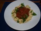 Pasta mit Lebersauce  (Pasta con fégato) - Rezept