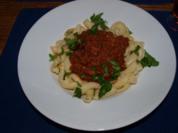 Pasta mit Lebersauce  (Pasta con fégato) - Rezept