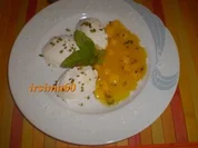  Kokos-Mousse an Mangosauce - Rezept