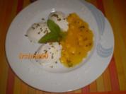  Kokos-Mousse an Mangosauce - Rezept