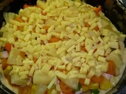 Pizza mit Quark - Öl - Teig - Rezept