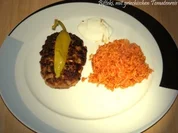 boto's Bifteki, mit griechischen Tomatenreis - Rezept