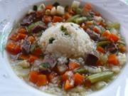 Suppe: Rindfleischsuppe mit Gemüse - Rezept
