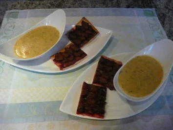 SUPPE /KUCHEN:Kartoffelsuppe trifft Zwetschenkuchen - Rezept