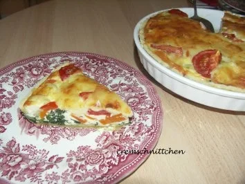 Rezept: Tomaten - Spinat - Quiche Tomaten - Spinat - Quiche - Rezept