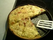 Zucchini-Lauch Pizza - Rezept