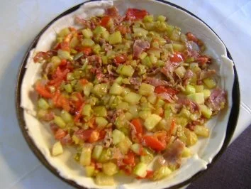 Zucchini-Lauch Pizza - Rezept - Bild Nr. 3