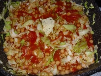 Spitzkohlpfanne mit Kichererbsen - Rezept - Bild Nr. 9