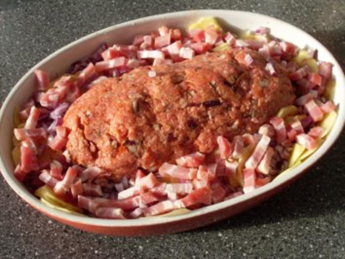 Hackbraten mit Kartoffeln - Rezept mit Bild - kochbar.de