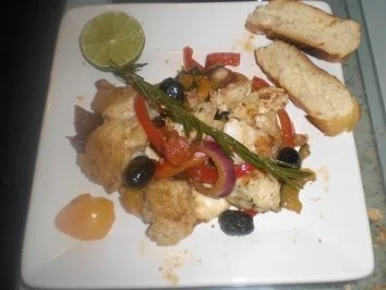 Steinbeisser mit Gemüse - Rezept