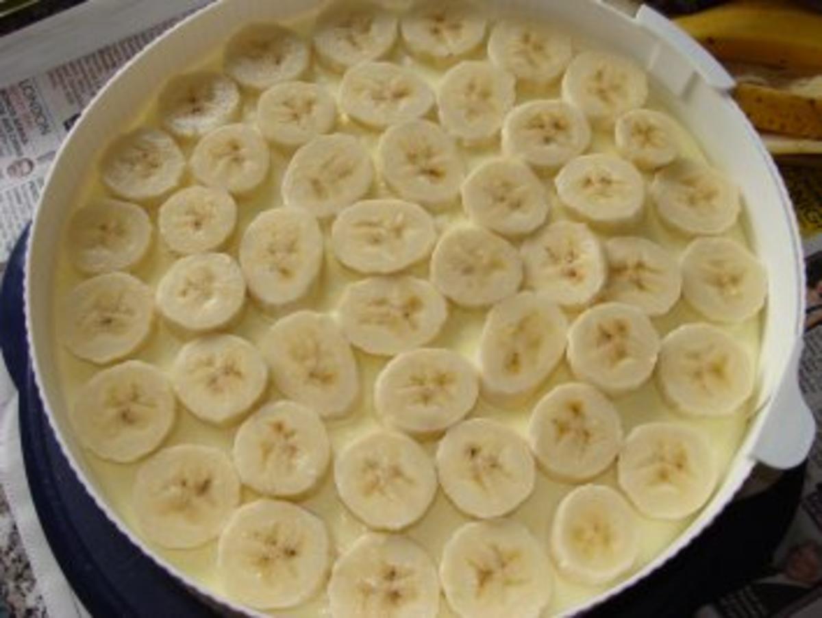 Frischkäse - Bananentorte - Rezept