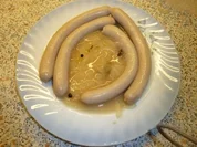 Saure Bratwürst-Blaue Zipfel - Rezept
