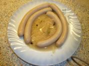 Saure Bratwürst-Blaue Zipfel - Rezept