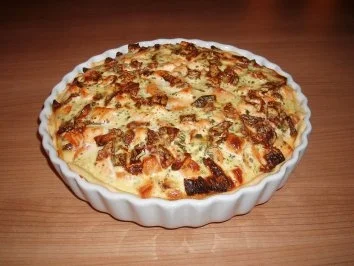 Gemüsequiche mit Lachs - Rezept