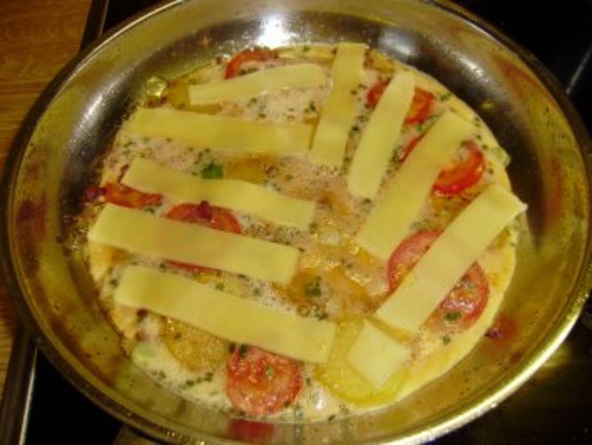 Restverwertung = herzhaftes Omelett - Rezept - Bild Nr. 3