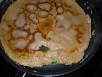 Gemüse-.Pfannkuchen mit Feta-Cremesoße - Rezept - Bild Nr. 9