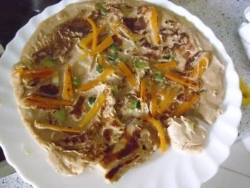 Gemüse-.Pfannkuchen mit Feta-Cremesoße - Rezept - Bild Nr. 10