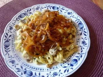 Käs-Spätzle mit Champignons - Rezept - Bild Nr. 7