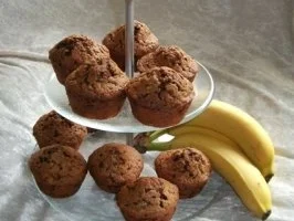 Rezept: Schokoladen-Bananen-Muffins Bild Nr. 2 Schokoladen-Bananen-Muffins - Rezept - Bild Nr. 2