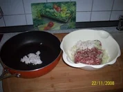 Hack-Speckbällchen an Nudeln - Rezept