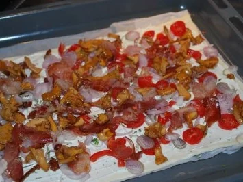 Pfifferling-Flammkuchen - Rezept - Bild Nr. 3