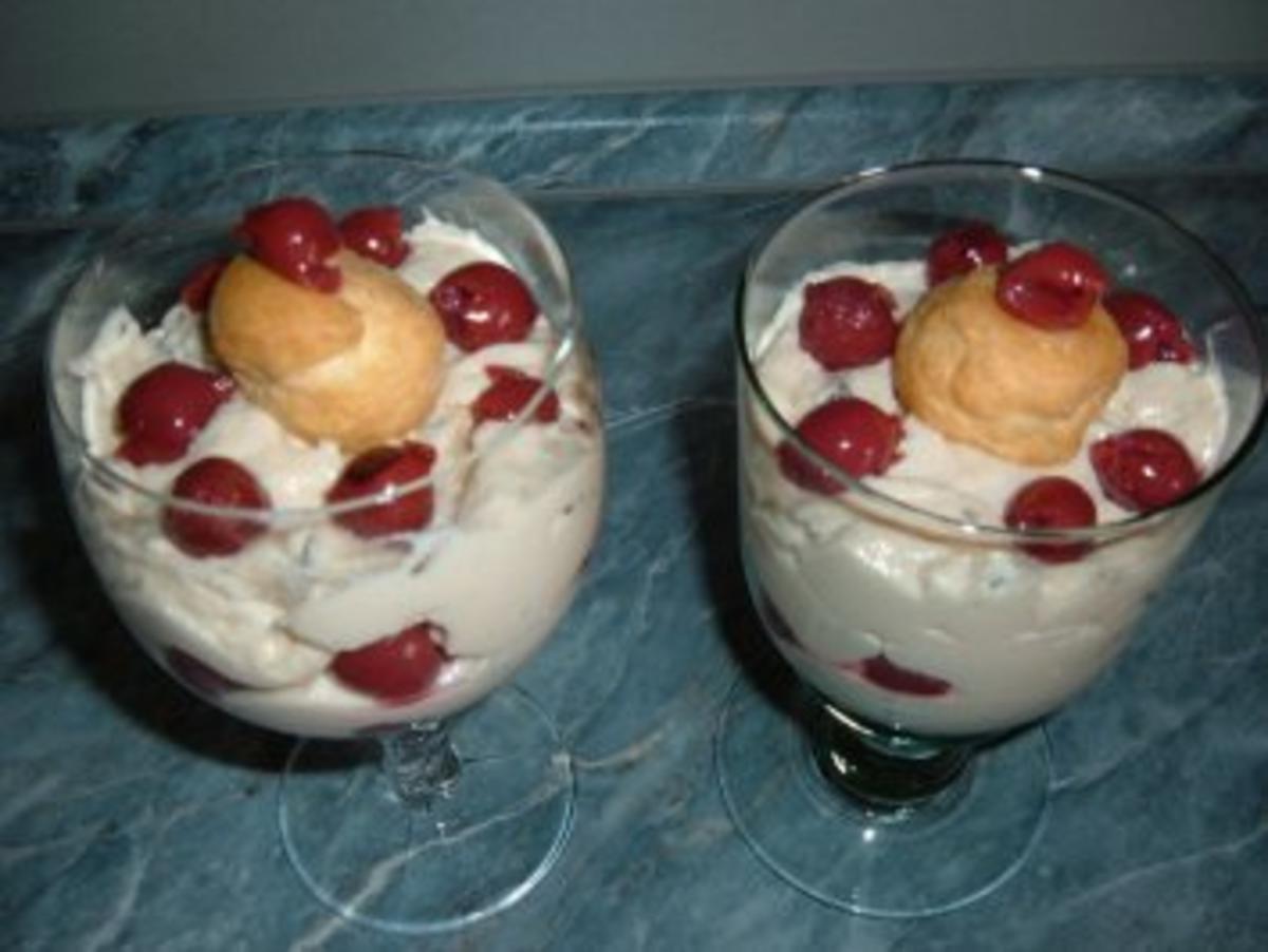 Dessert Stracciatella - Kirsch - Rezept