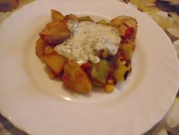 Rezept: Geflügel-Pfanne mit Kräuterrahm Geflügel-Pfanne mit Kräuterrahm - Rezept