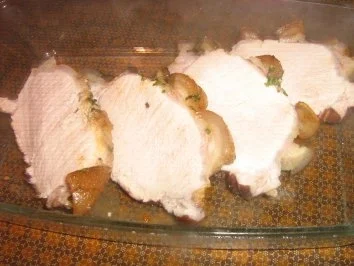 Krustenbraten an Blattspinat mit Kräuterkartoffeln - Rezept - Bild Nr. 7