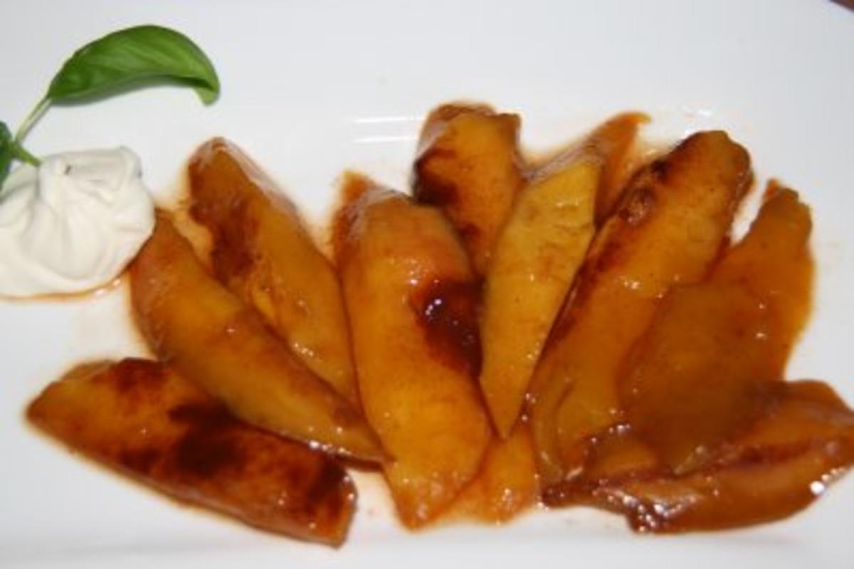 Dessert: Gebackene Mango mit Zimt - Rezept
