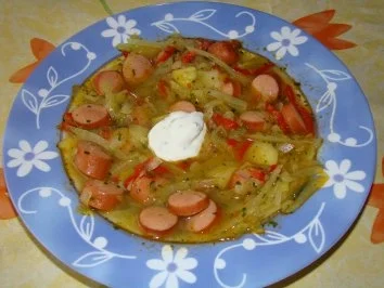 Kohlsuppe mit Äpfeln - Rezept