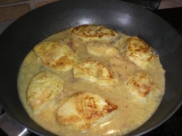 Gepfefferte Pute mit Zwiebelmus - Rezept - Bild Nr. 2