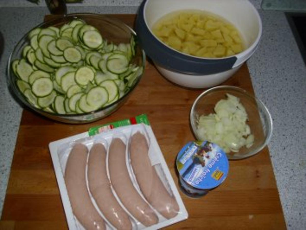 Zucchini-Pfanne mit Wurstklößchen - Rezept - Bild Nr. 2
